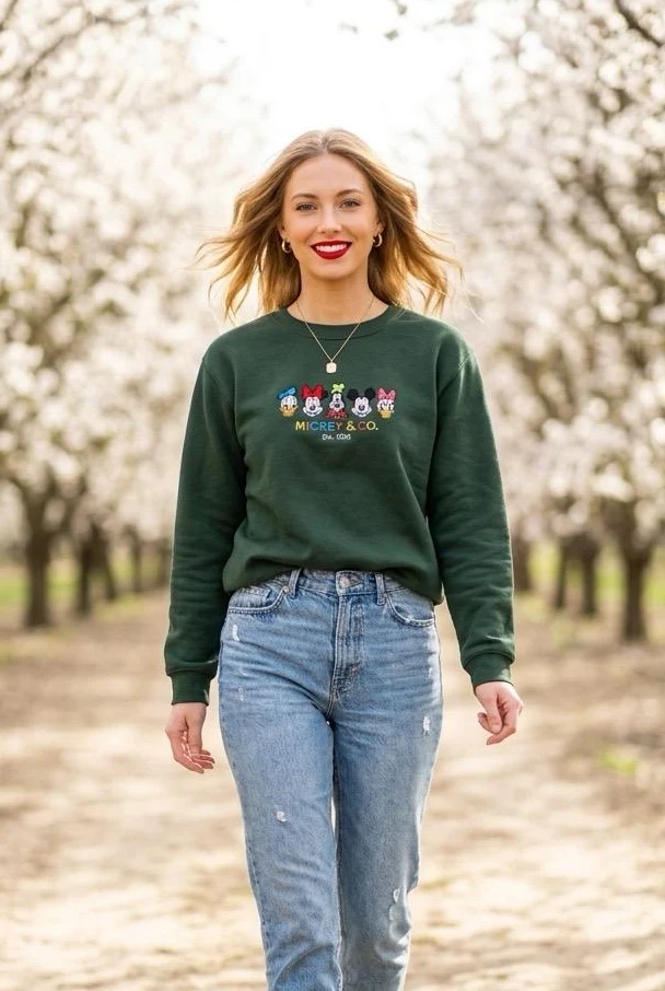 Unisex Sweatshirt | Custom Embroidered Unisex Sweatshirt | ladies sweatshirts or mens hoodies uk - Image 2