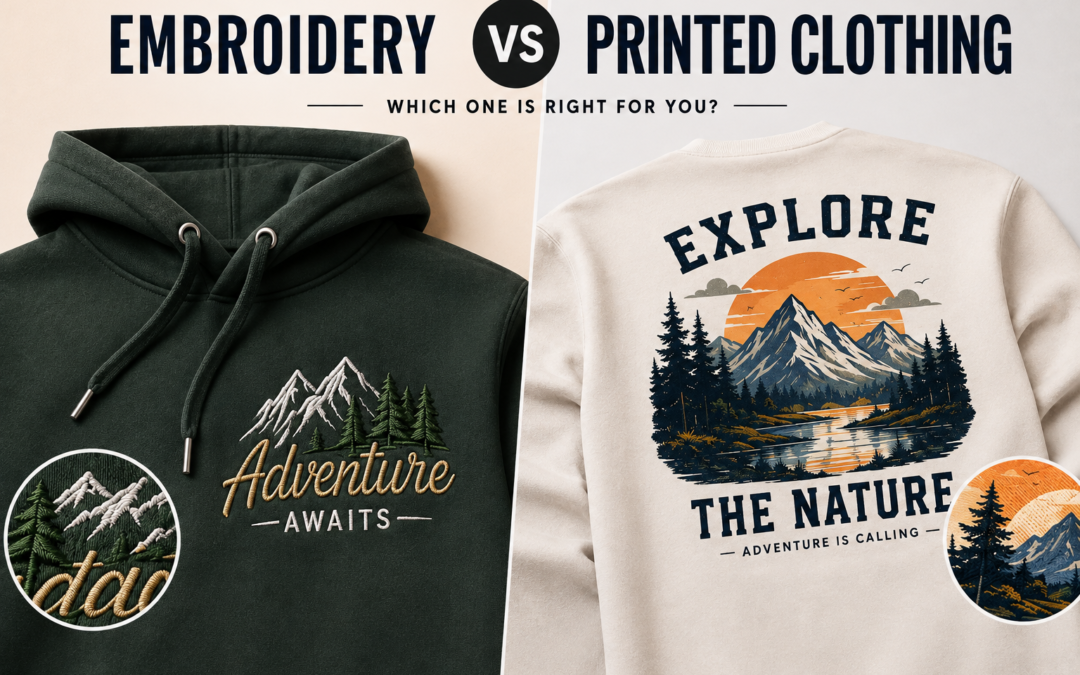 Embroidery vs Printed Clothing: Which One Is Right for You?