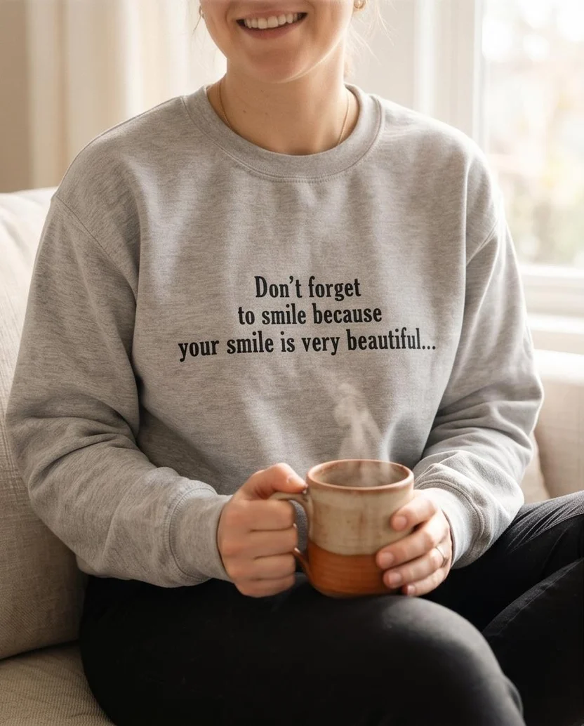 Embroidered Sweatshirt for Unisex | Unisex Sweatshirt | Mens Sweatshirts or Womens Sweatshirts - Image 4