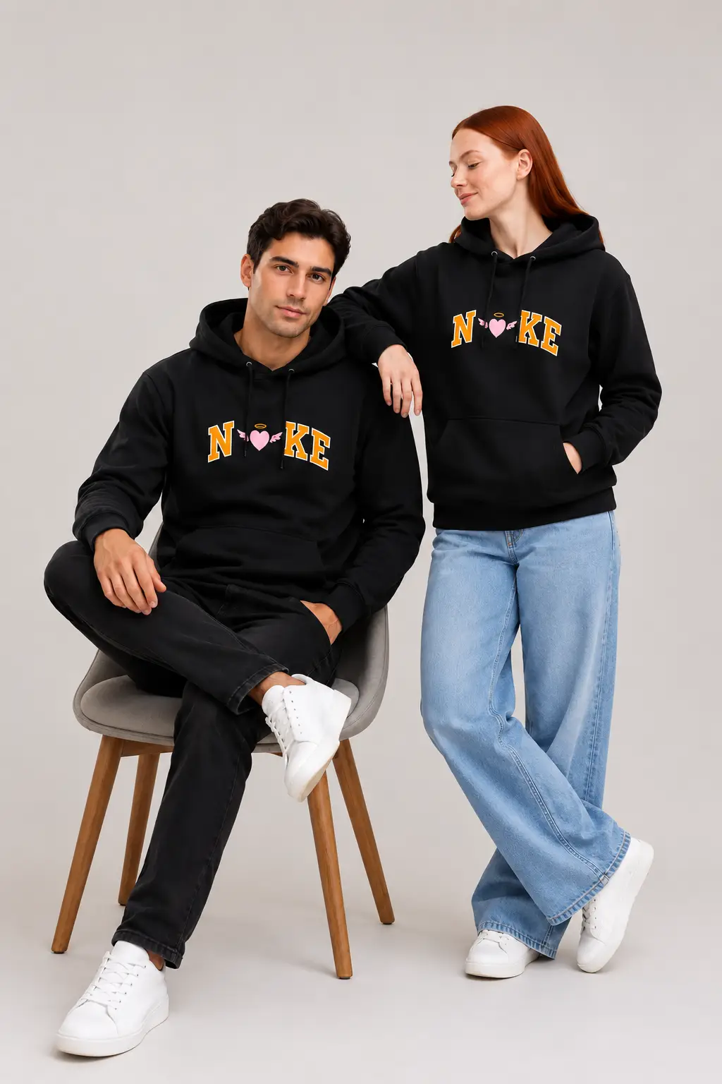 Design Hoodie for Women and Men | Multicolour Custom Embroidered Unisex Hoodie
