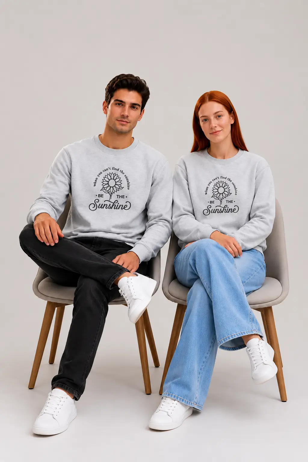 Multicolour Custom Embroidered Unisex Sweatshirt | Oversized Sweatshirt for Women and Men
